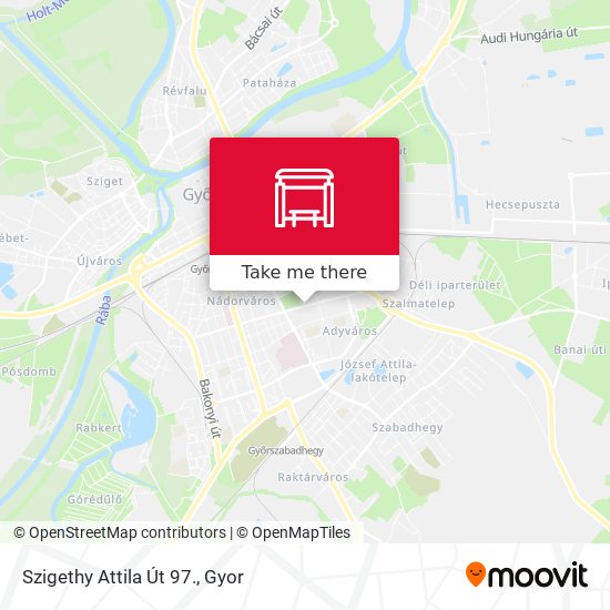 Szigethy Attila Út 97. map