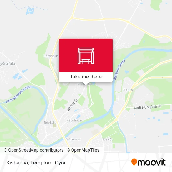 Kisbácsa, Templom map