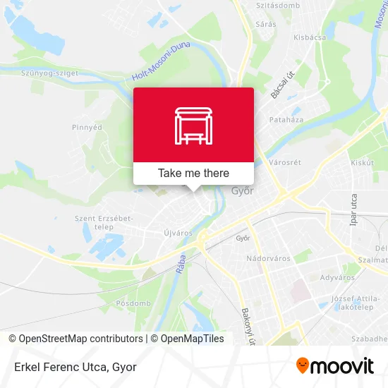 Erkel Ferenc Utca map