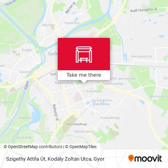 Szigethy Attila Út, Kodály Zoltán Utca map