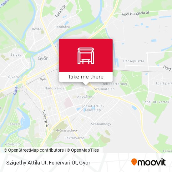 Szigethy Attila Út, Fehérvári Út map