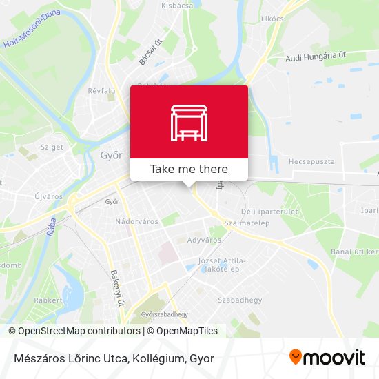 Mészáros Lőrinc Utca, Kollégium map