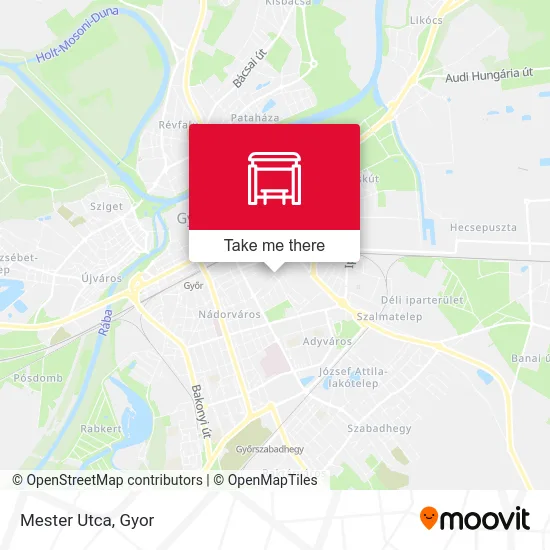 Mester Utca map