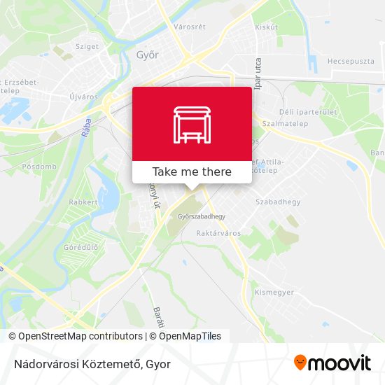 Nádorvárosi Köztemető map