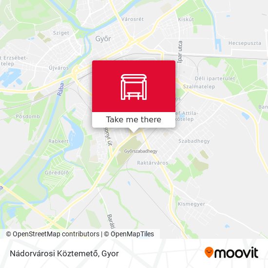 Nádorvárosi Köztemető map