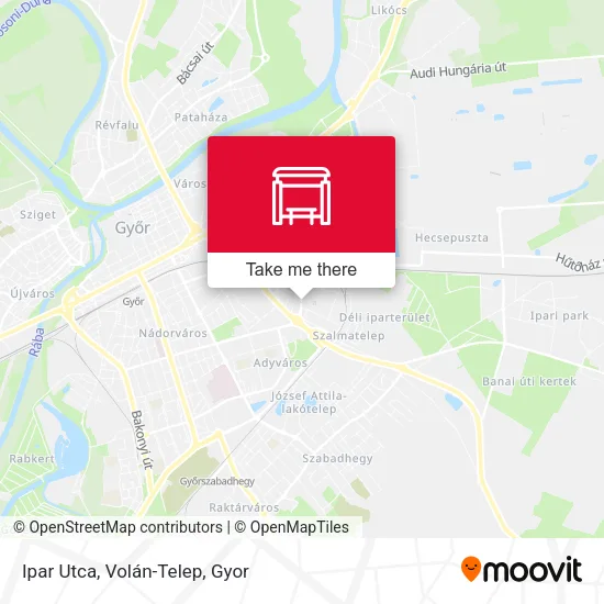 Ipar Utca, Volán-Telep map