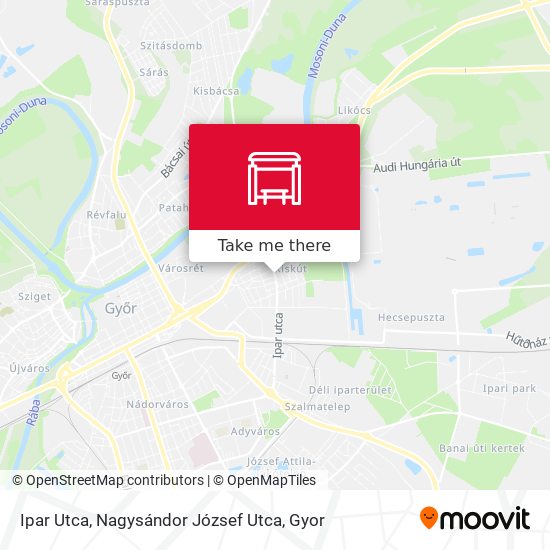 Ipar Utca, Nagysándor József Utca map