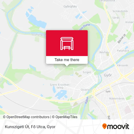 Kunszigeti Út, Fő Utca map