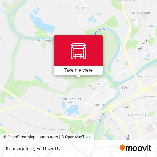 Kunszigeti Út, Fő Utca map