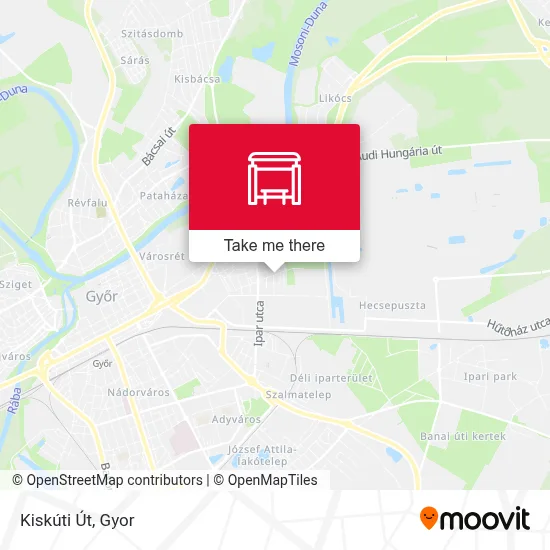 Kiskúti Út map