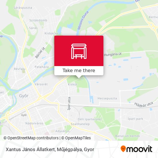 Xantus János Állatkert, Műjégpálya map