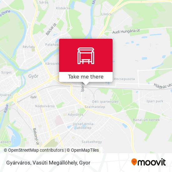 Gyárváros, Vasúti Megállóhely map