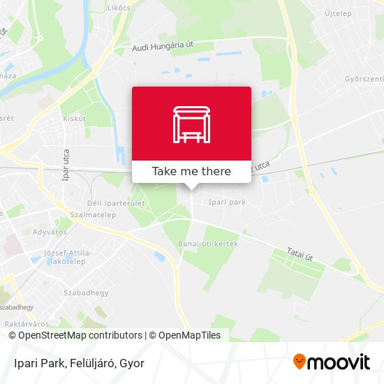 Ipari Park, Felüljáró map
