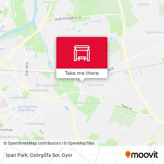 Ipari Park, Csörgőfa Sor map