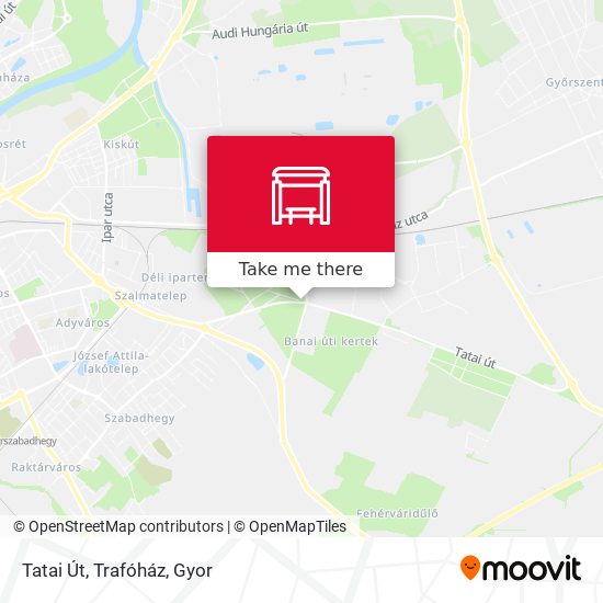 Tatai Út, Trafóház map