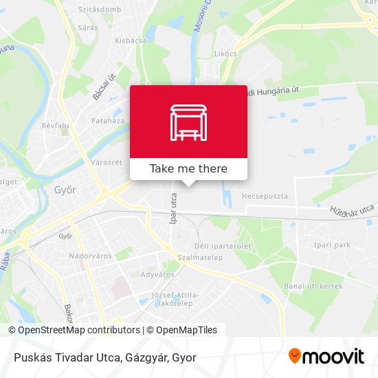 Puskás Tivadar Utca, Gázgyár map