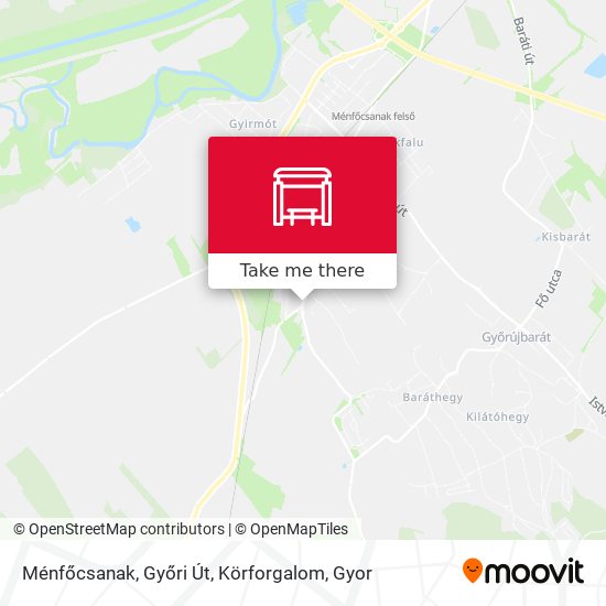Ménfőcsanak, Győri Út, Körforgalom map