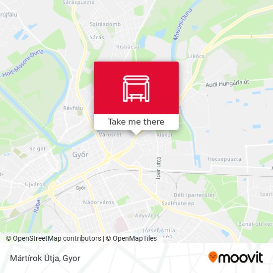 Mártírok Útja map