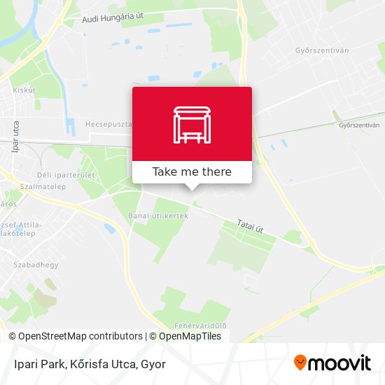 Ipari Park, Kőrisfa Utca map