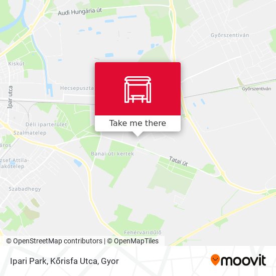 Ipari Park, Kőrisfa Utca map