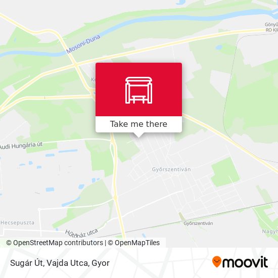 Sugár Út, Vajda Utca map