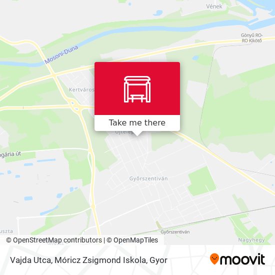 Vajda Utca, Móricz Zsigmond Iskola map
