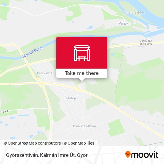 Győrszentiván, Kálmán Imre Út map