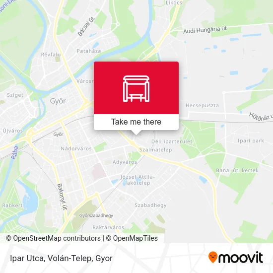 Ipar Utca, Volán-Telep map