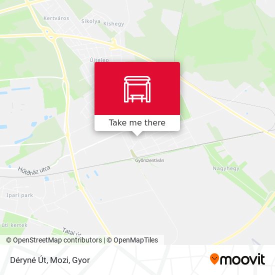 Déryné Út, Mozi map
