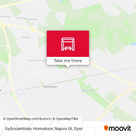 Győrszentiván, Homoksor, Napos Út map