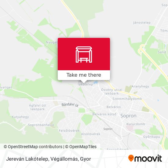 Jereván Lakótelep, Végállomás map