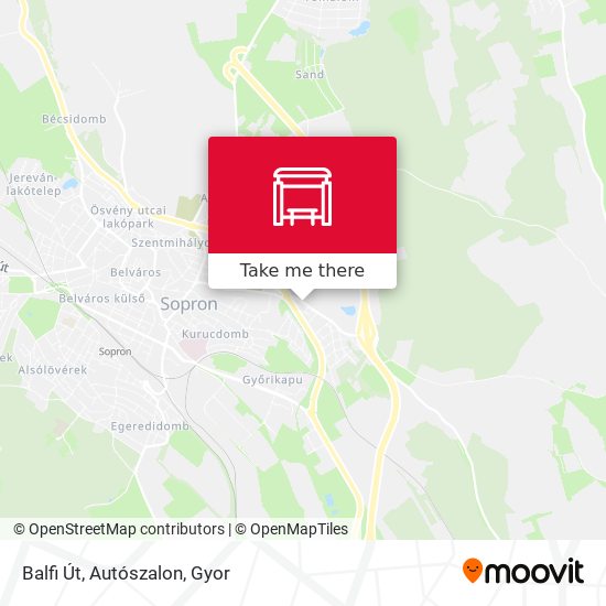 Balfi Út, Autószalon map