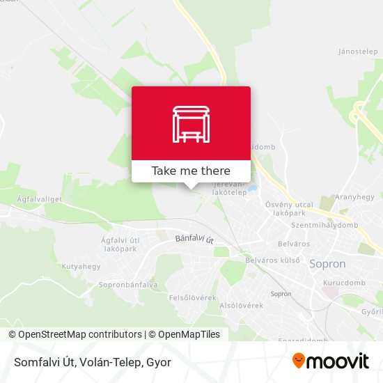 Somfalvi Út, Volán-Telep map