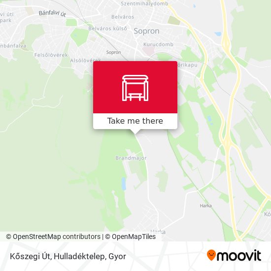 Kőszegi Út, Hulladéktelep map