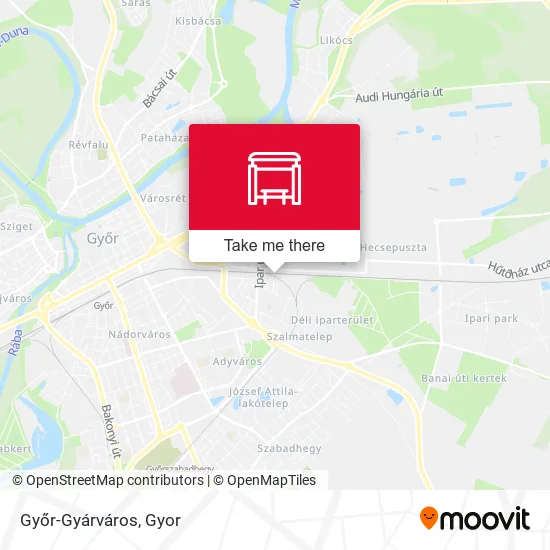 Győr-Gyárváros map