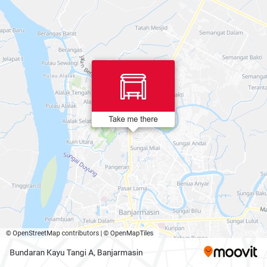 Bundaran Kayu Tangi A map