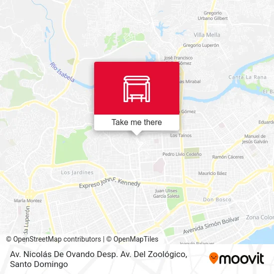 Mapa de Av. Nicolás De Ovando Desp. Av. Del Zoológico