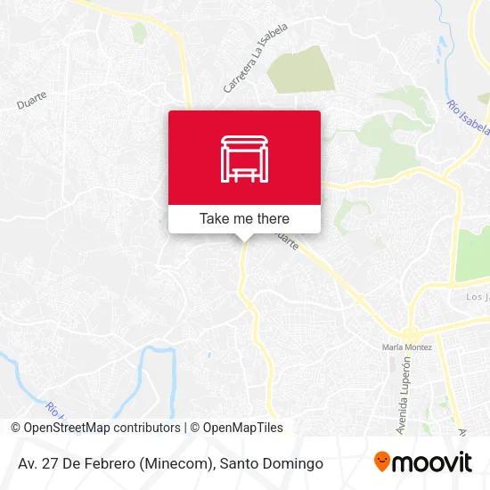 Mapa de Av. 27 De Febrero (Minecom)