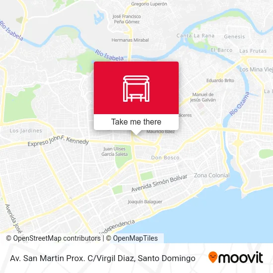 Mapa de Av. San Martin Prox. C / Virgil Diaz
