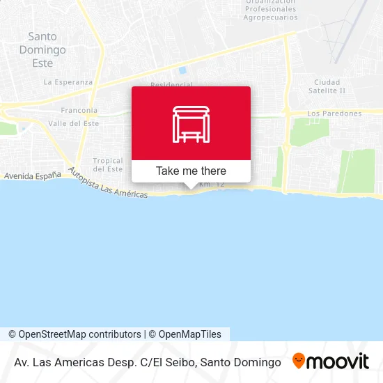 Mapa de Av. Las Americas Desp. C / El Seibo