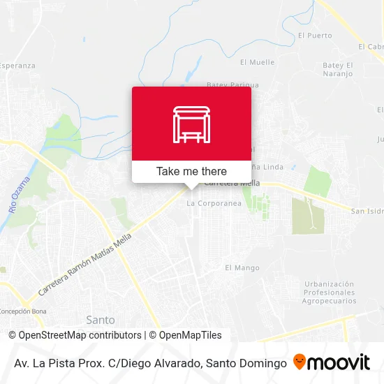 Mapa de Av. La Pista Prox. C / Diego Alvarado
