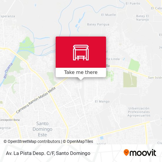 Av. La Pista Desp. C/F map