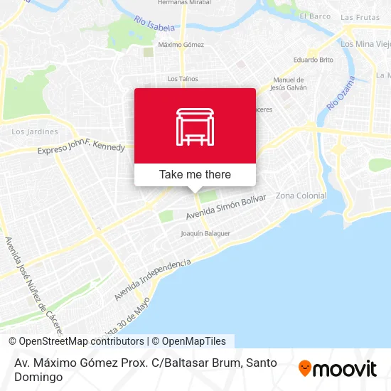 Mapa de Av. Máximo Gómez Prox. C / Baltasar Brum