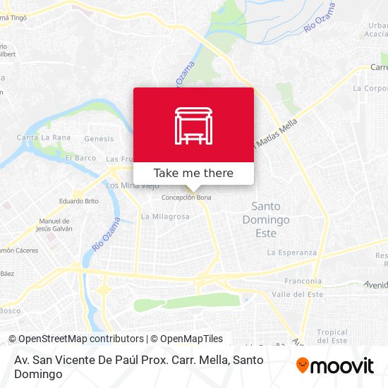 Av. San Vicente De Paúl Prox. Carr. Mella map