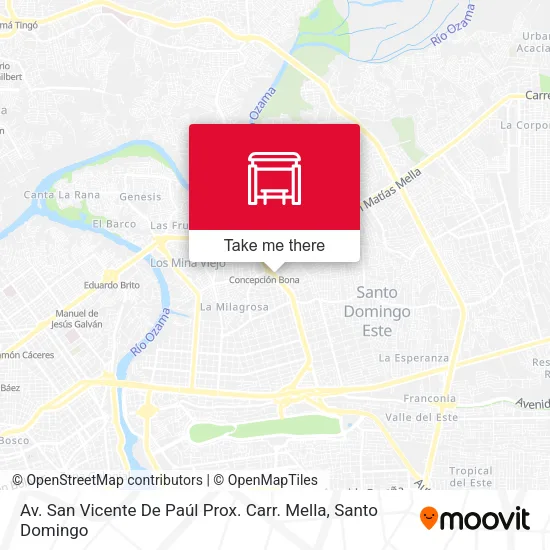 Av. San Vicente De Paúl Prox. Carr. Mella map