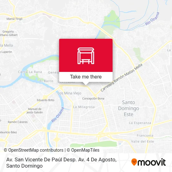 Av. San Vicente De Paúl Desp. Av. 4 De Agosto map