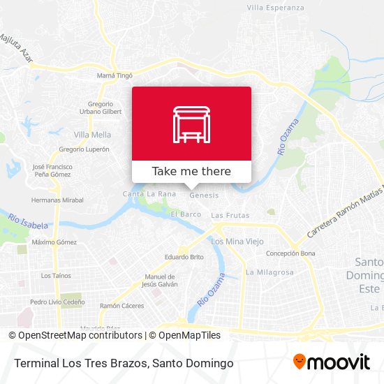 Mapa de Terminal Los Tres Brazos