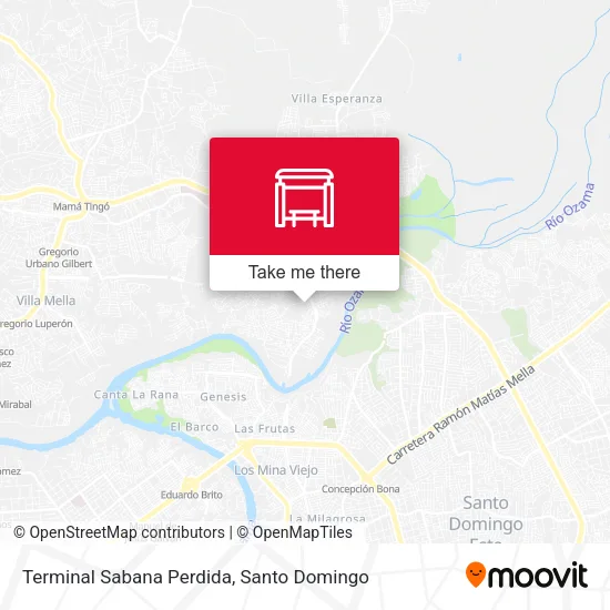 Mapa de Terminal Sabana Perdida