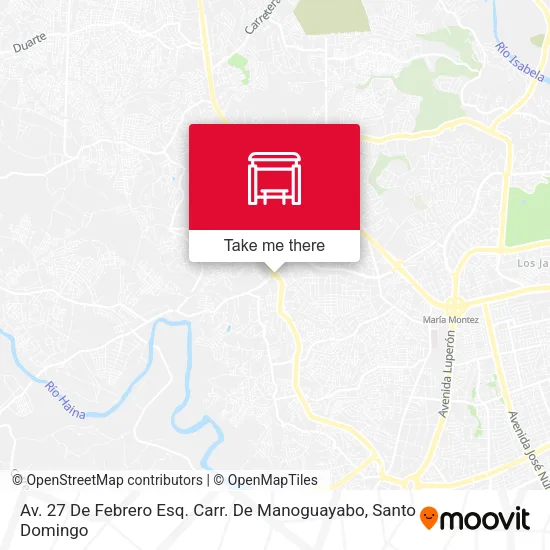 Mapa de Av. 27 De Febrero Esq. Carr. De Manoguayabo