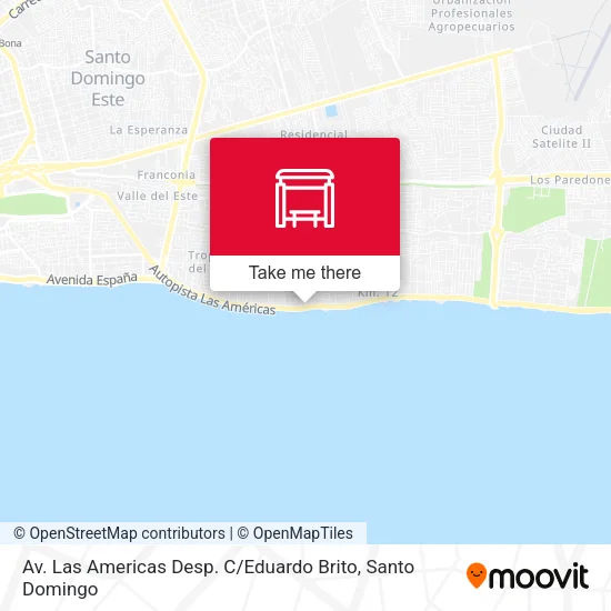 Mapa de Av. Las Americas Desp. C / Eduardo Brito